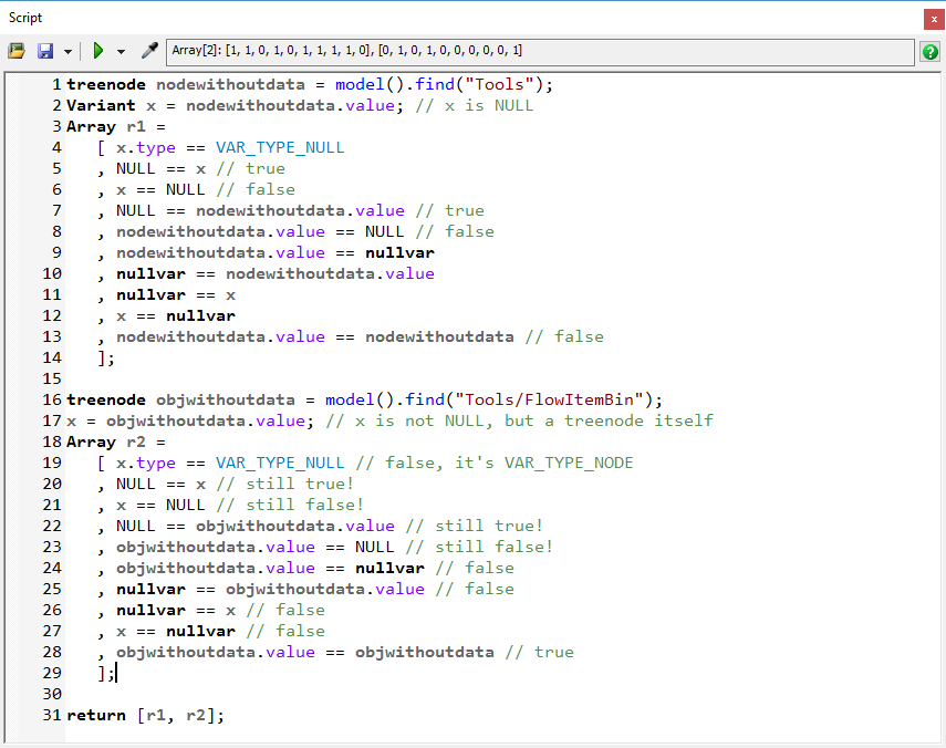 The Proper Way To Check Variant For Null Detect Nodes Without Data Flexsim Community